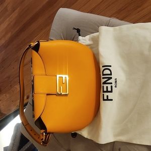 Outstanding Orange Fendi Purse